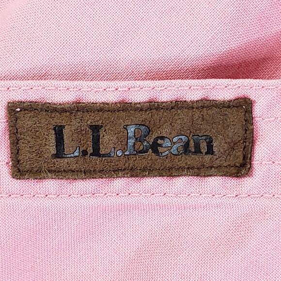 LL Bean Barn Coat Field Jacket Pink Canvas Chore Corduroy Vtg Women’s Medium - Picture 7 of 12